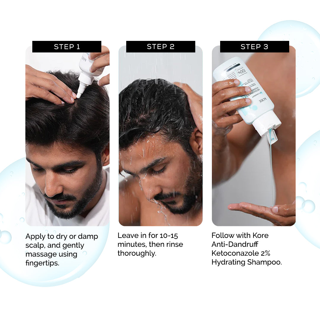 KORE Pre-Shampoo Anti-Dandruff Scalp Detox Serum