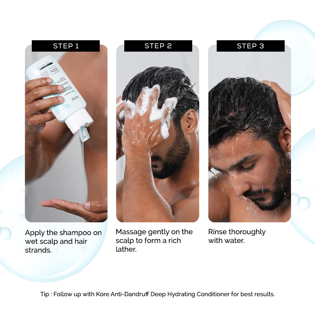 KORE Anti-Dandruff 2% Ketoconazole Hydrating Shampoo